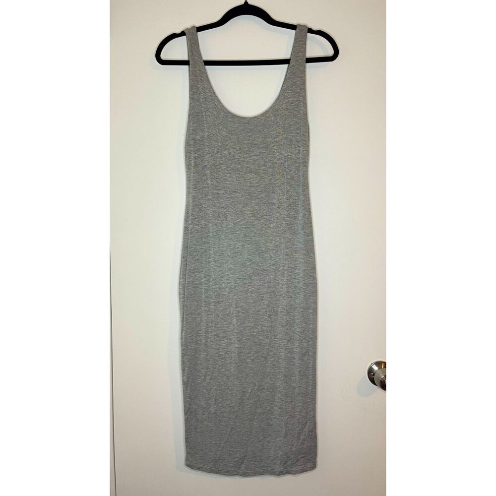 Gray Double Layer Stretchy & Fitting Dress